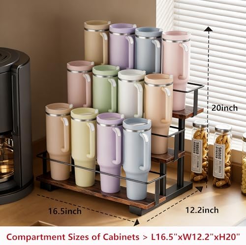 3-Tier Stanley Cup Holder for 12 40-Ounce Tumblers - Image 2