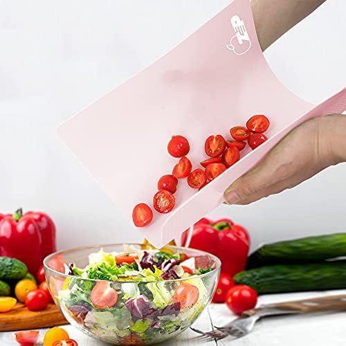 ZVP Flexible Plastic Cutting Board Set of 3 Gradient Color, Colorful Chopping - Image 4