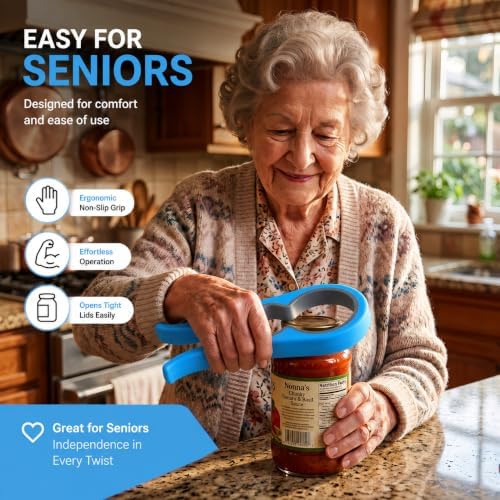 Bloss Jar Opener Bottle Opener for Seniors, Weak Hands and Arthritis - Image 3