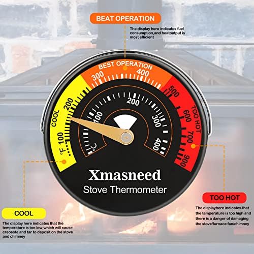 Wood Stove Thermometer Magnetic, Stove Top Thermometer - Image 3