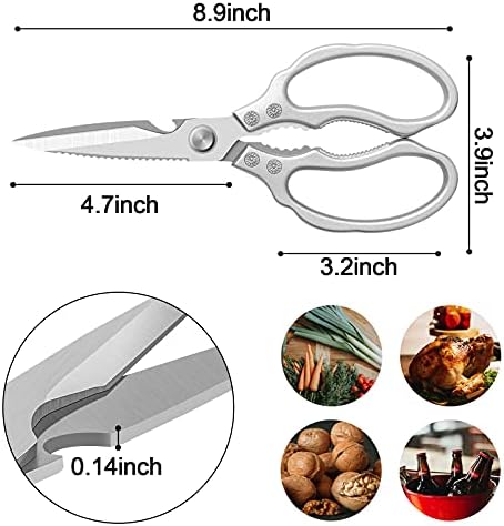 CGBE Kitchen Scissors, Heavy Duty Dishwasher Safe Food Scissors - Image 3