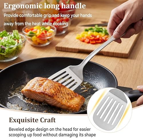 TeamFar Stainless Steel Cooking Utensils Set - Image 4