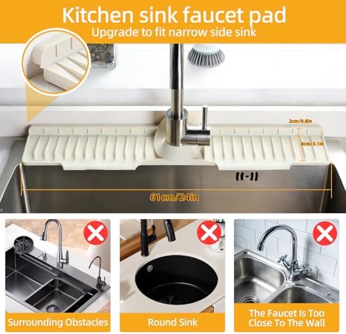 24" Silicone Sink Mat for Kitchen - Image 2