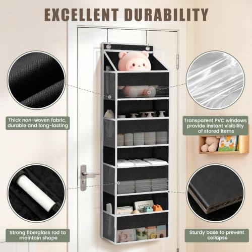 2 Pack 4 Tier Over the Door Organizer Provide Storage Space - Image 3