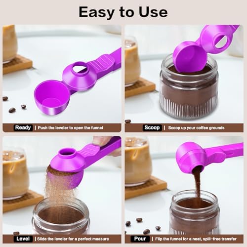 2-in-1 Coffee Scoop with Funnel, 2 Tbsp Measuring Spoon - Image 6