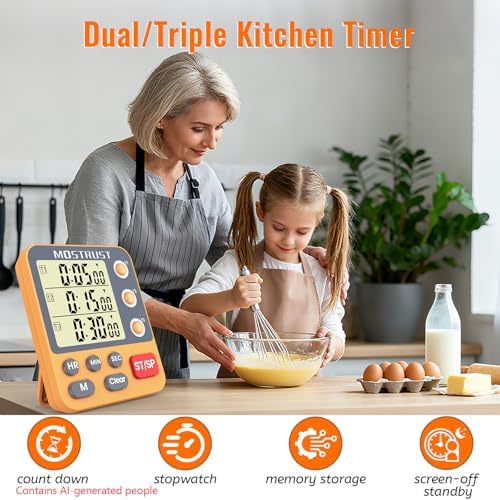 Digital Dual Kitchen Timer - Image 2