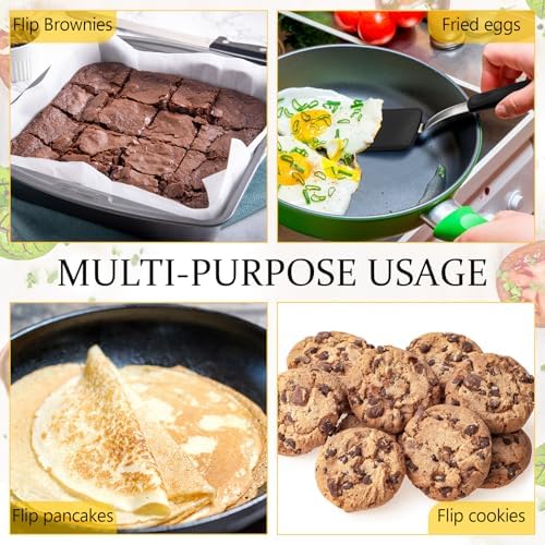 2Pcs Mini Silicone Cookie Brownie Spatula, Solid Flat - Image 6