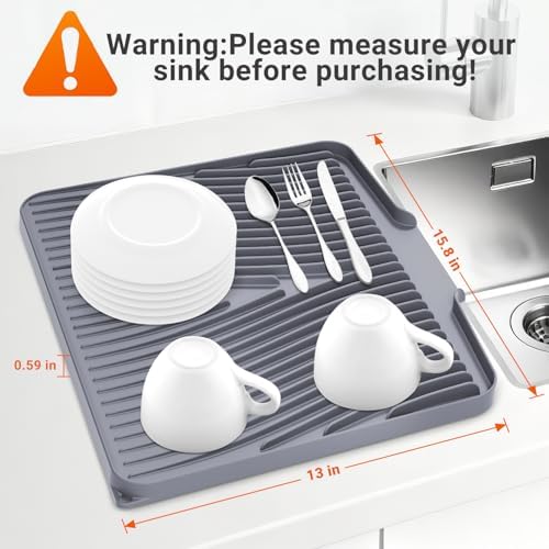 Silicone Dish Drying Mat for Kitchen counter - Image 2