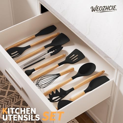 Silicone Cooking Utensil Set, Nonstick 446°F Heat-Resistant Cookware Kitchen - Image 6