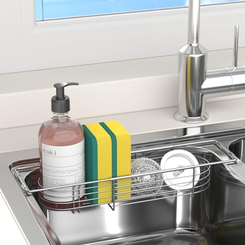 Sink Caddy Sponge Holder Kitchen Sink Organizer Expandable 13.4" to 17.1" by Unknown