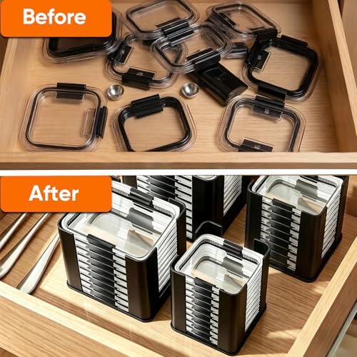 4 Pcs Lids Organizer for Rubbermaid Brilliance Lids - Image 5