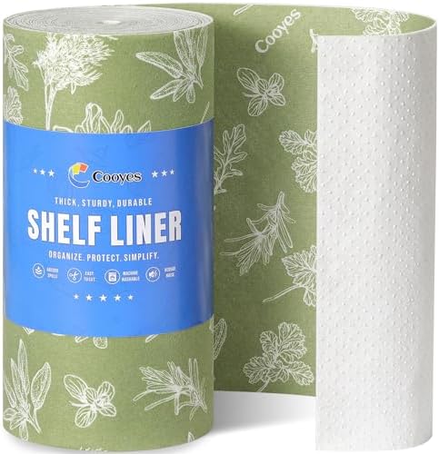 Cooyes Large Fridge Liners for Refrigerator, 17.7" × 360", Drawer & Shelf by Cooyes