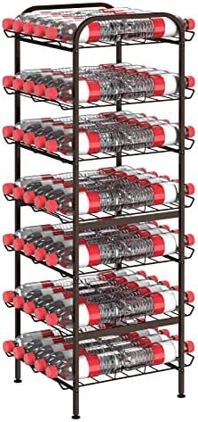 smusei Water Bottle Organizer 7 Tier Free Standing Vertical Metal Water Bottle by smusei