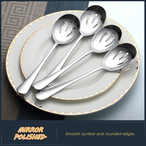 Serving Spoons 8.7 Inches Slotted Serving Spoon Large Cutlery - Image 4