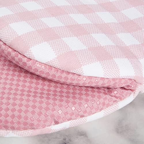 KitchenAid Gingham Mini Oven Mitt 2-Pack Set, Dried Rose - Image 4