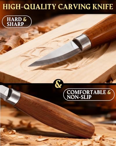 Wood Carving Kit Whittling Kit: Wood Carving Knife Tools - Image 4