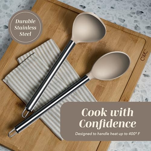 COOK WITH COLOR Silicone Cooking Utensils, Kitchen Utensil Set, Cooking Utensils - Image 5