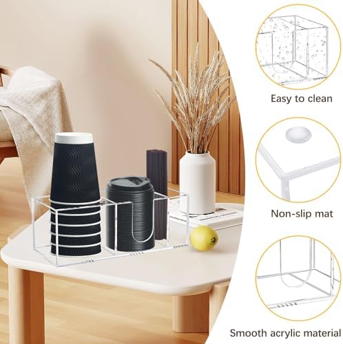 Coffee Bar Accessories and Organizer, Coffee Cup Holder Storage Box - Image 4