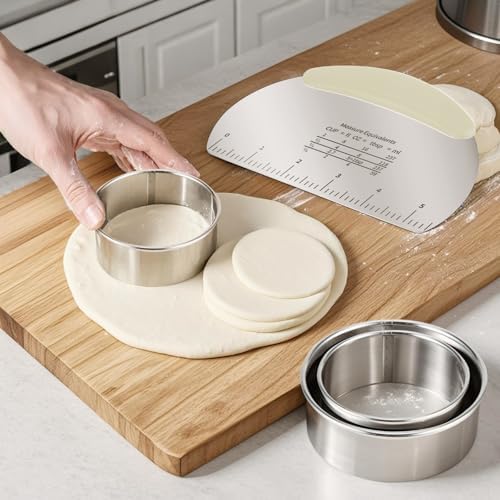 Professional Stainless Steel Dough Cutter and Scraper Combo - Image 4