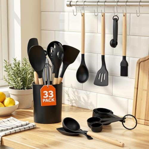 33Pcs Kitchen Utensils Set Silicone Cooking Utensils Set - Image 2