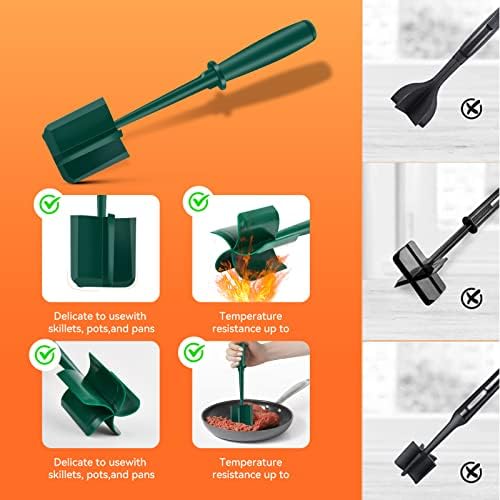 Meat Chopper, Hamburger Chopper, Beef Masher, Heat Resistant Meat Masher Tool - Image 4