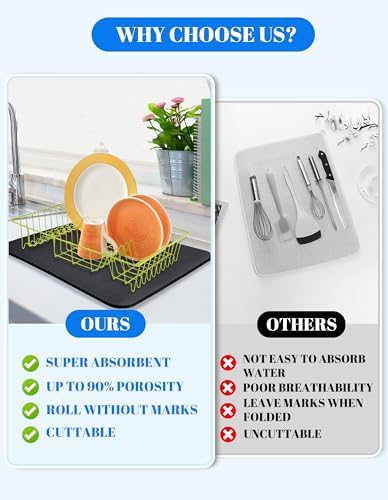 Dish Drying Mat for Kitchen Counter - Image 4