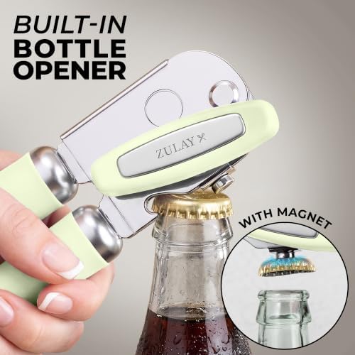 Zulay Kitchen Stainless Steel Swing Open Manual Can Opener Comfortable Grip - Image 4