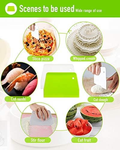 Dough Scraper Bowl Scraper ，Food safe Plastic Dough Cutter， Flexible Plastic - Image 7