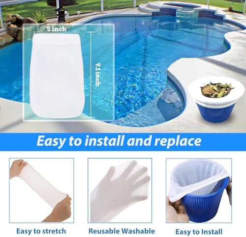 40-Pack Pool Skimmer Socks, Ultra Fine Mesh - Image 5