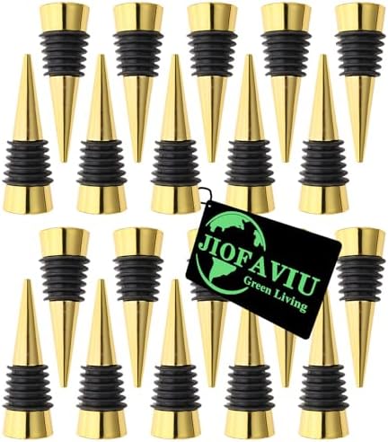 20 Pcs Wine Bottle Stopper Set Kit, Resin Wine Bottle Stoppers Molds Set by Jiofaviu