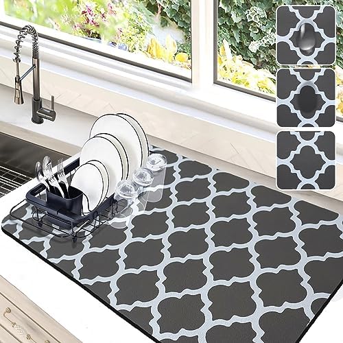 Dish Drying Mat for Kitchen Counter by Etomiel