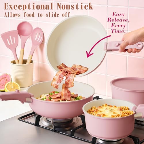 Umite Chef Pots and Pans Set Non Stick, RV Kitchen Cooking Set - Image 4