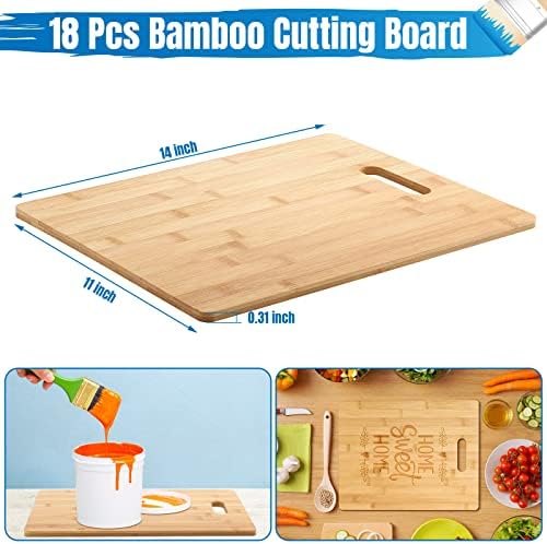 Vesici 18 Pack 14" x 11" Bamboo Cutting Board - Image 2