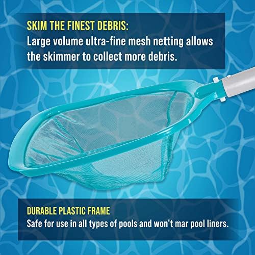 U.S. Pool Supply 11.5 Foot Swimming Pool Leaf Skimmer Net - Image 4