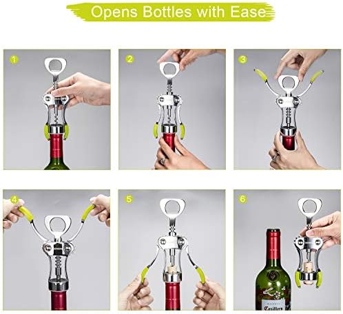 Beneno Wine Opener, Premium Wing Corkscrew Wine Bottle Opener - Image 2