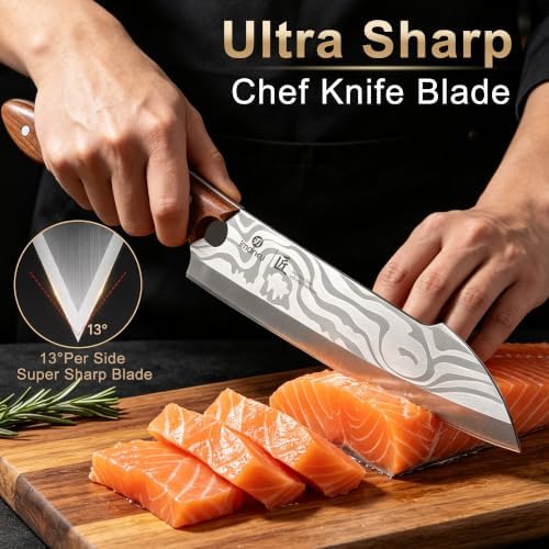 imarku 8.4" Pro Chef Knife, Japanese Ultra Sharp High Carbon Stainless Steel - Image 2