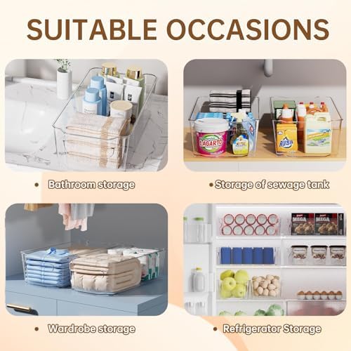 incostar Clear Fridge Organizer, Refrigerator Organizer Bins - Image 5