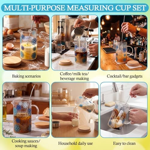 Zhehao Glass Measuring Cup, 16oz/2cups/500ml Easy to Read - Image 5