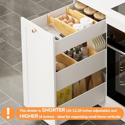 BAMEOS 4" High Bamboo Drawer Dividers - Image 7