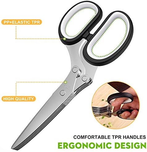 Herb Scissors with 5 Blades and Cover, New Kitchen Gadget 2026 - Image 4