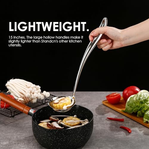 18/10 Stainless Steel Cooking Utensils Set - Image 4