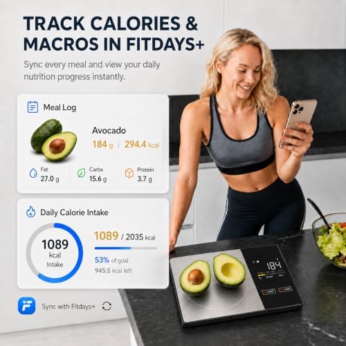 Smart Nutrition Food Scale - 1g Precision Digital Kitchen Scale - Image 3