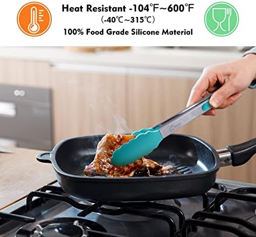 HOTEC Stainless Steel Kitchen Tongs - Image 2