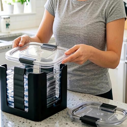 4 Pcs Lids Organizer for Rubbermaid Brilliance Lids - Image 7