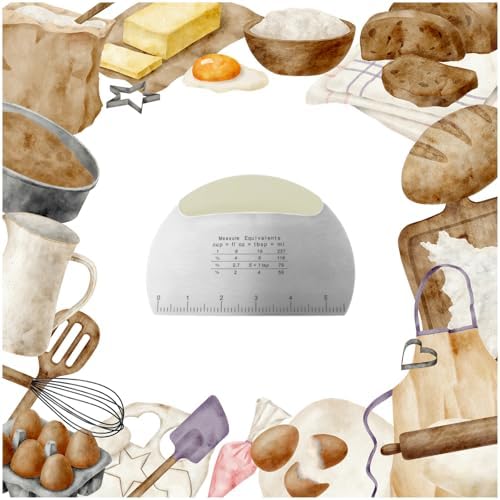 Professional Stainless Steel Dough Cutter and Scraper Combo - Image 7
