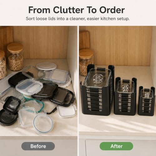 Lid Organizer for Brilliance Nap-on Lid, Fits 4.7 & 3.2 Cup, 1.3 Cup, 0.5 Cup - Image 6