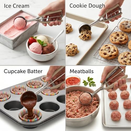 #60 Cookie Scoop, 1 Tbsp/ 15 ml / 0.5 oz Cookie Scoops - Image 7