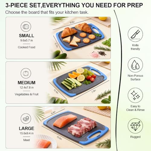 Viretang Non Slip Cutting Board Set - Image 3