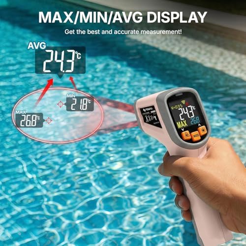 Tilswall Infrared Thermometer, Laser Temperature Gun -58°F~1112°F - Image 5