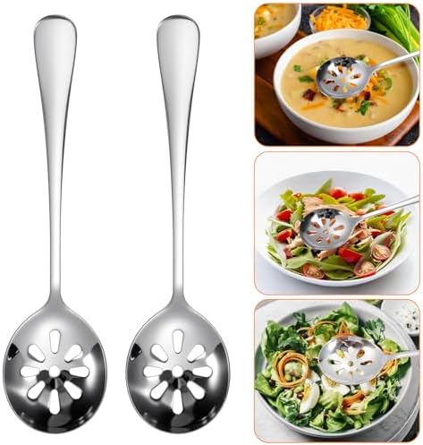 Slotted Spoon, Slotted Spoons for Soups Dips Cereals - Image 4